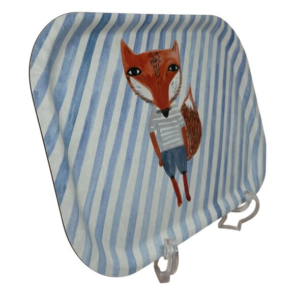 Donna Wilson Fox Stripes Artist Mini Trinket Desk Tray Melamine Made Belgium - Picture 10 of 12
